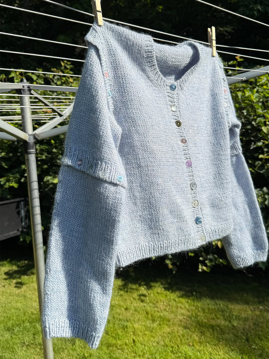 Detachable Colorful Button Sweater Cardigan