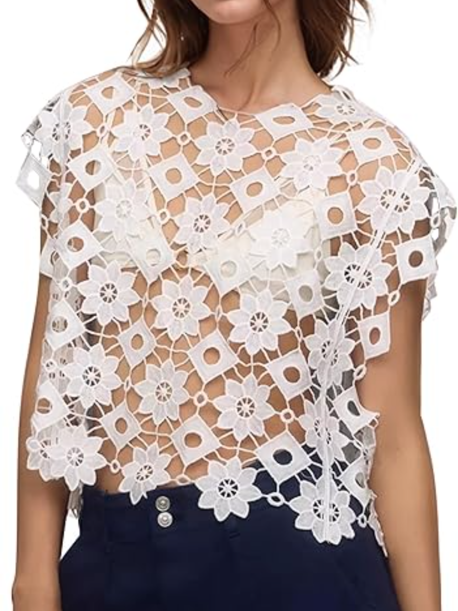 Cutout-Print Top
