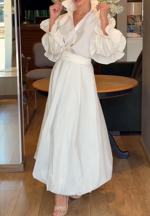 Chic Taffeta 2pc Skirt Suit