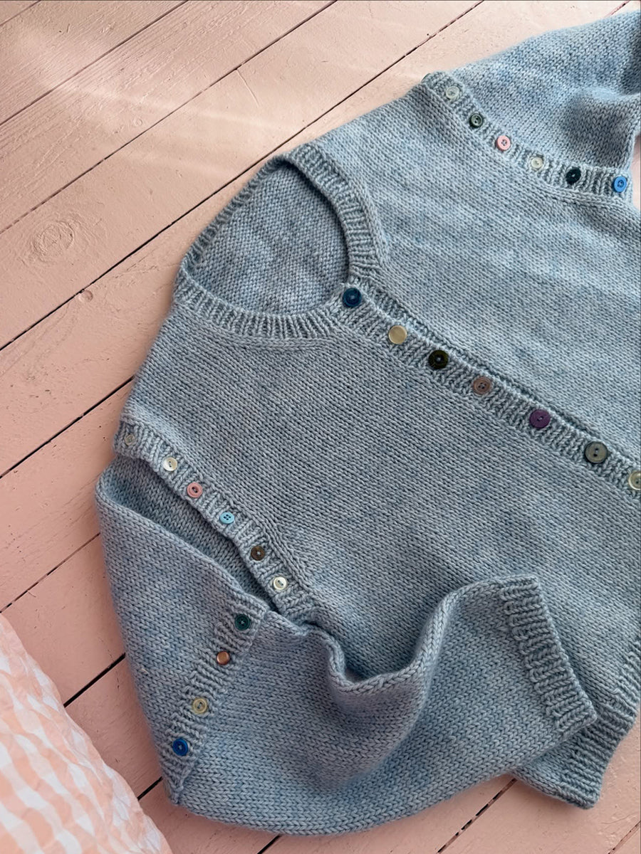 Detachable Colorful Button Sweater Cardigan
