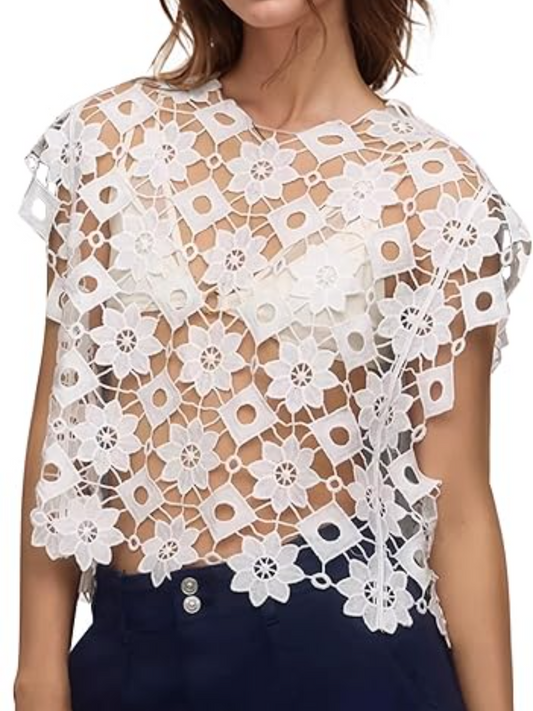 Cutout-Print Top