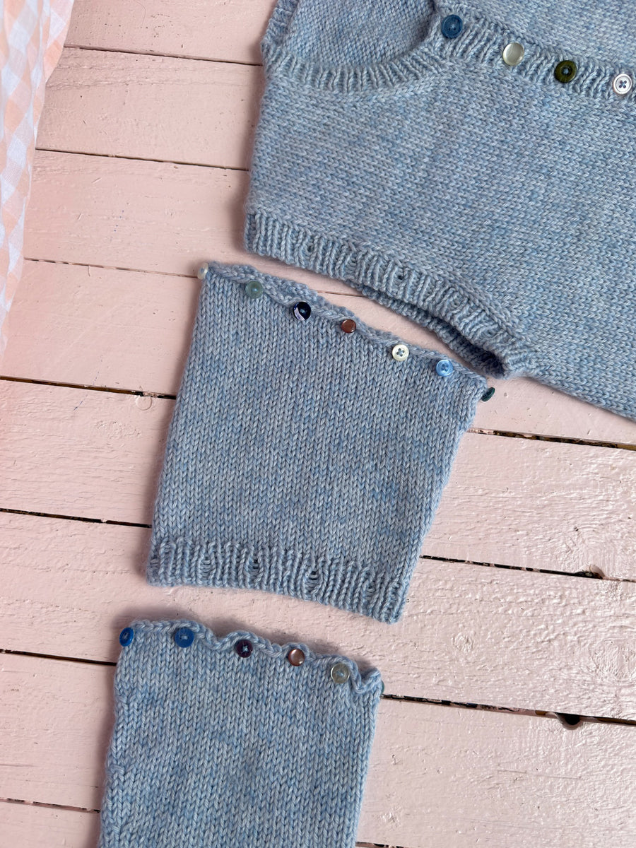 Detachable Colorful Button Sweater Cardigan